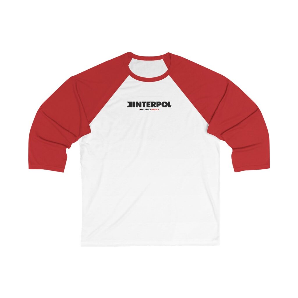 Interpol Unisex 3/4 Sleeve Baseball Tee