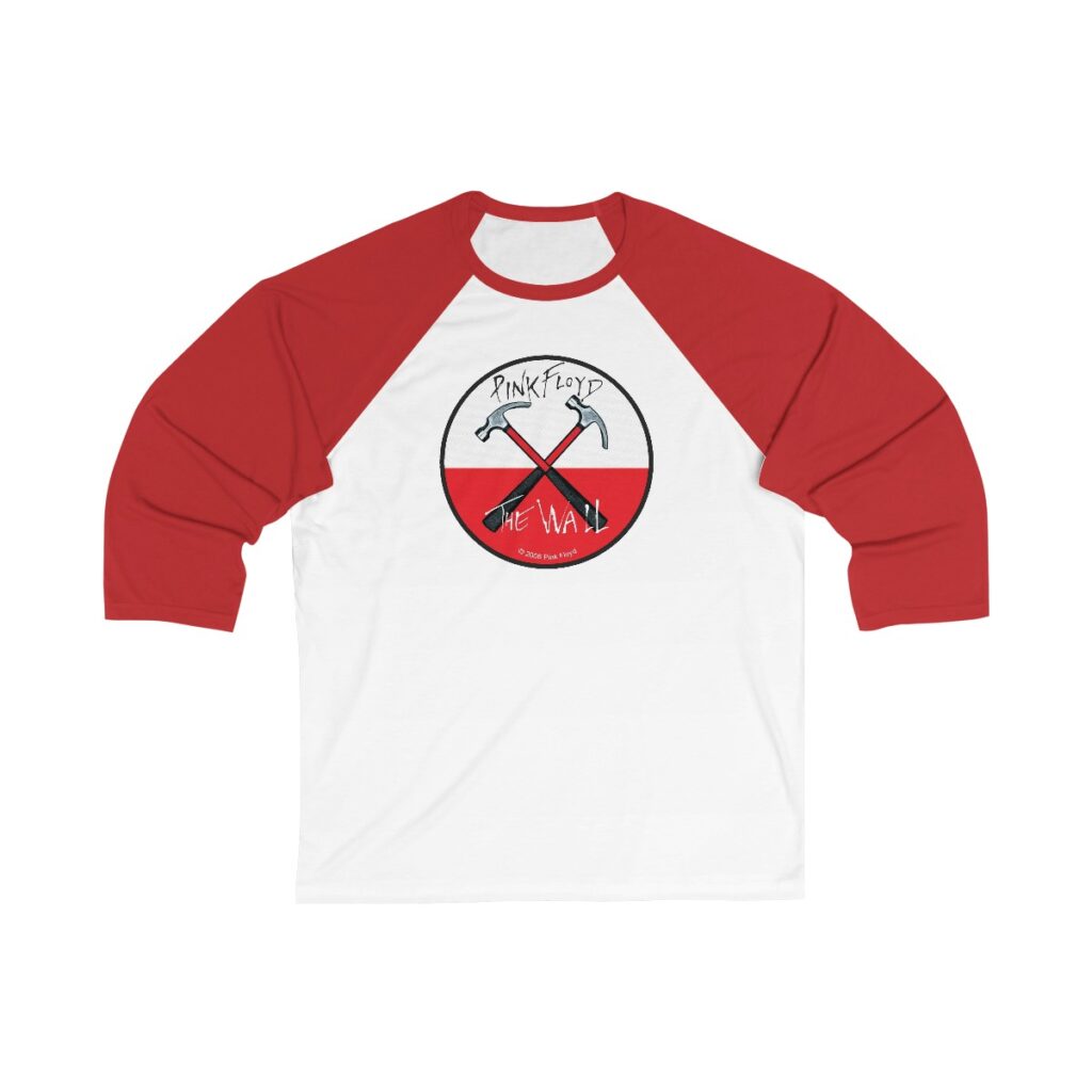 Pink Floyd Unisex 3/4 Sleeve Baseball Tee
