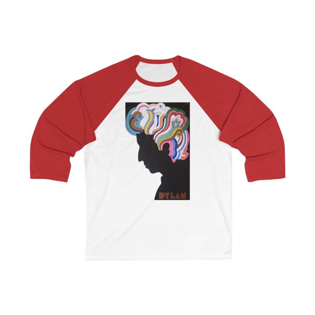 Bob Dylan Unisex 3/4 Sleeve Baseball Tee - Image 5