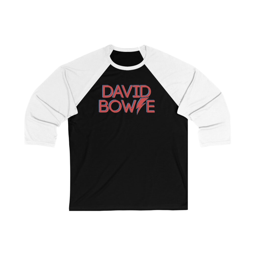David Bowie Unisex 3/4 Sleeve Baseball Tee - Image 6
