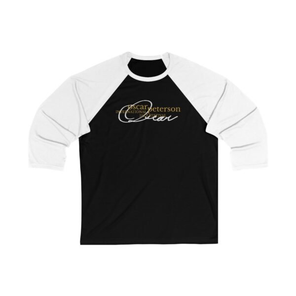 Oscar Peterson Unisex 3/4 Sleeve Baseball Tee - Image 3