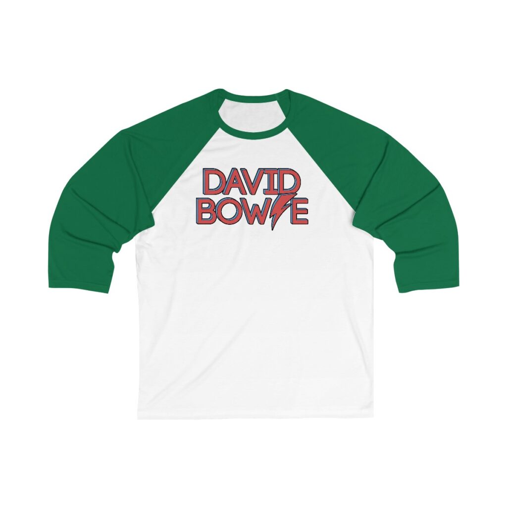 David Bowie Unisex 3/4 Sleeve Baseball Tee - Image 2
