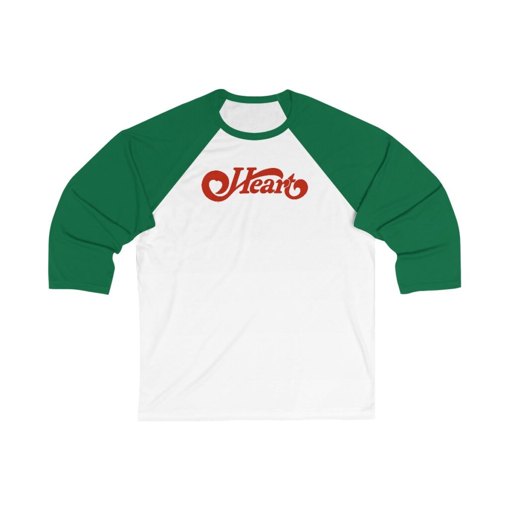 Heart Unisex 3/4 Sleeve Baseball Tee - Image 2