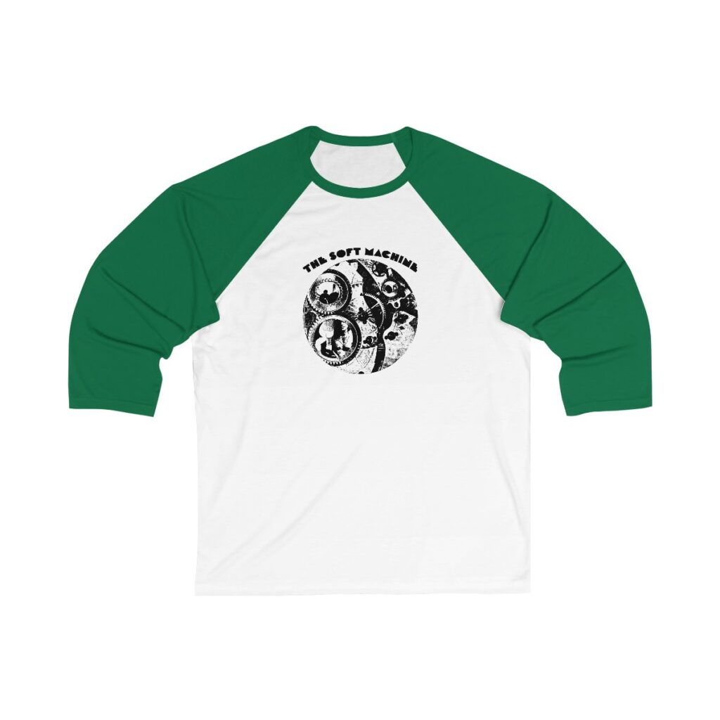 Soft Machine Unisex 3/4 Sleeve Baseball Tee - Image 2