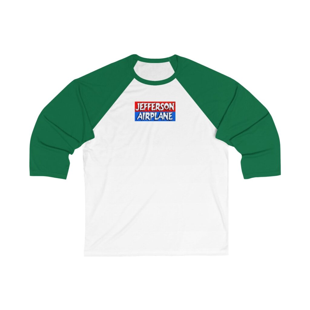 Jefferson Airplane Unisex 3/4 Sleeve Baseball Tee - Image 2