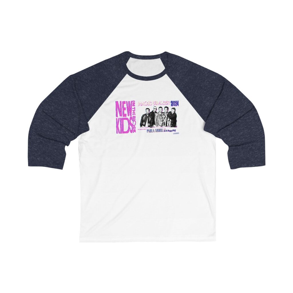 New Kids On The Block Unisex 3/4 Sleeve Baseball Tee - Image 2