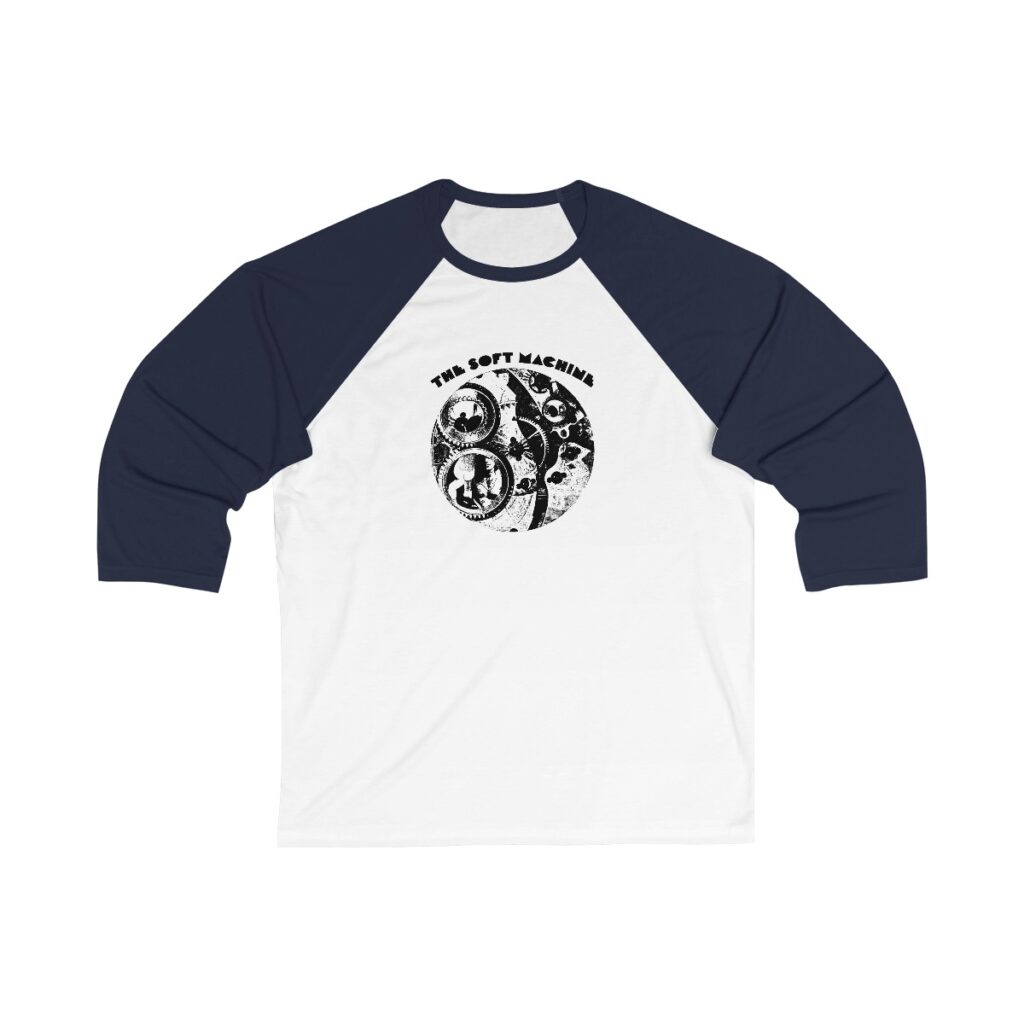 Soft Machine Unisex 3/4 Sleeve Baseball Tee - Image 3