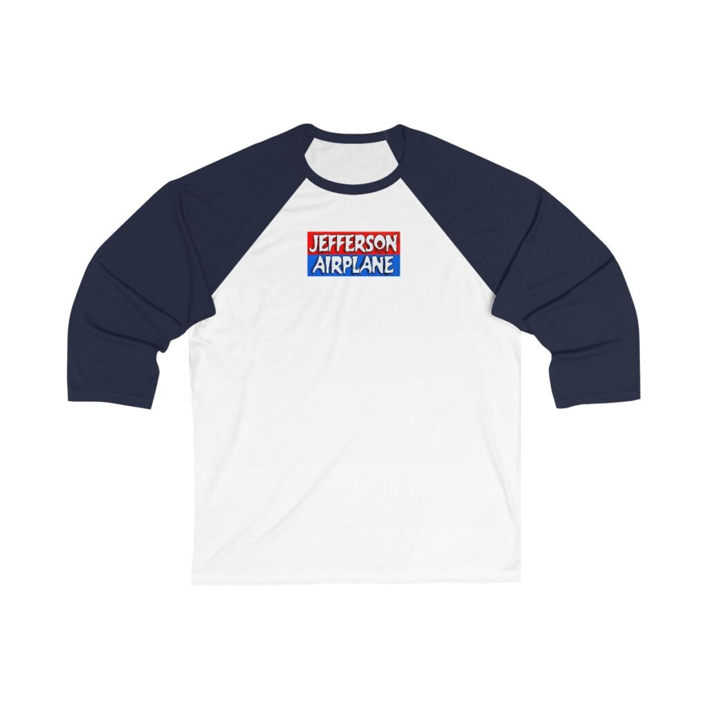 Jefferson Airplane Unisex 3/4 Sleeve Baseball Tee - Image 3