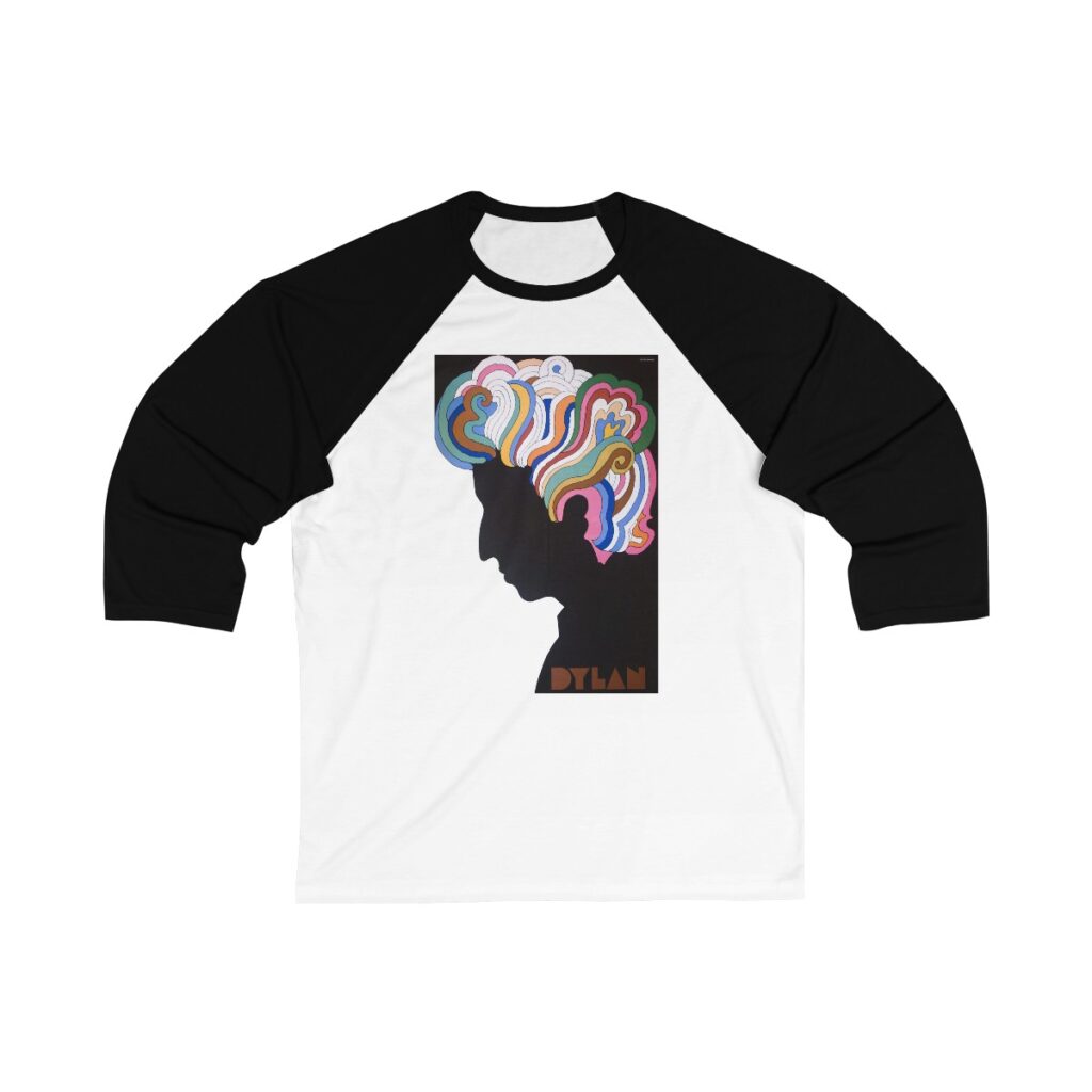 Bob Dylan Unisex 3/4 Sleeve Baseball Tee
