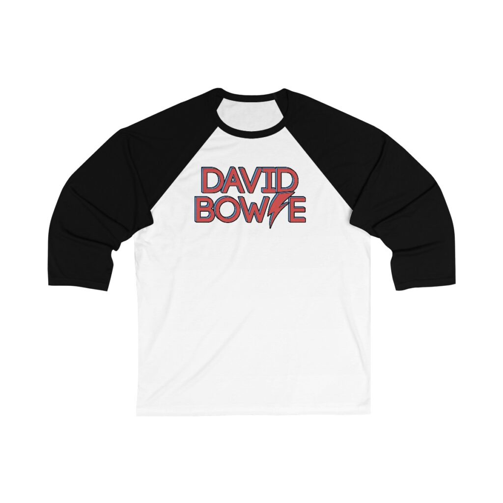 David Bowie Unisex 3/4 Sleeve Baseball Tee - Image 7