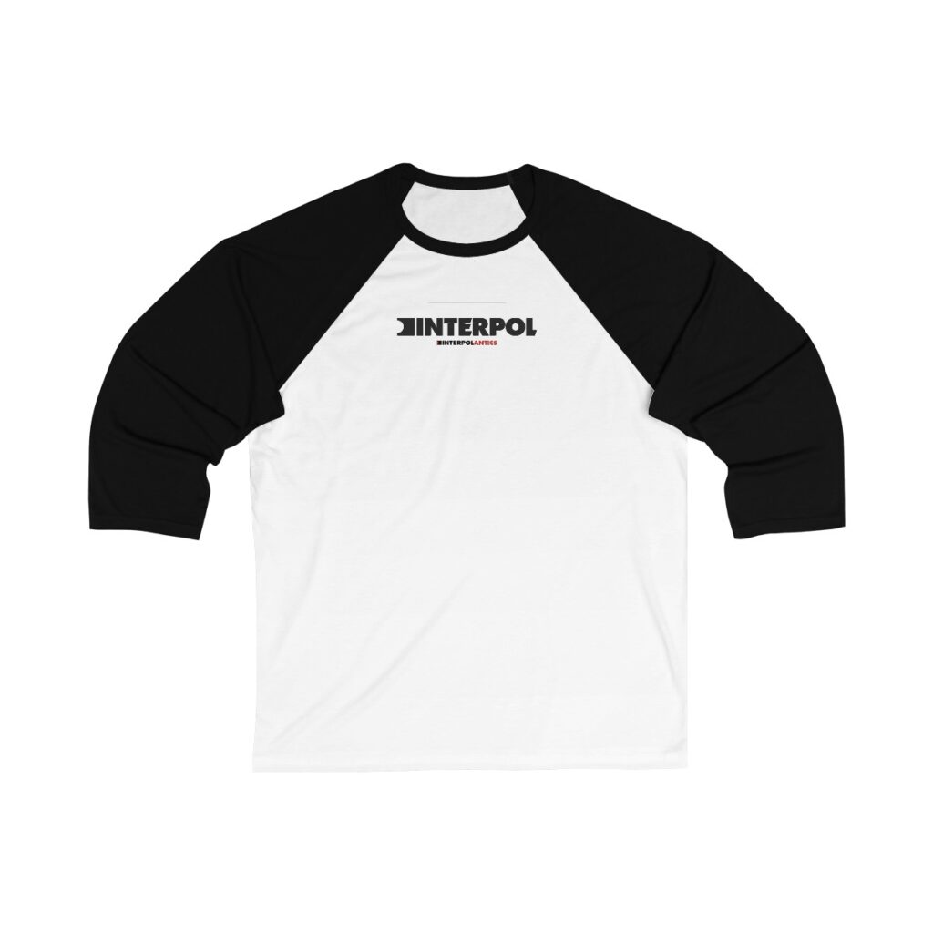 Interpol Unisex 3/4 Sleeve Baseball Tee - Image 6