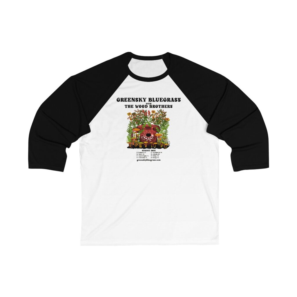 Greensky Bluegrass & The Wood Brothers Unisex 3/4 Sleeve Baseball Tee