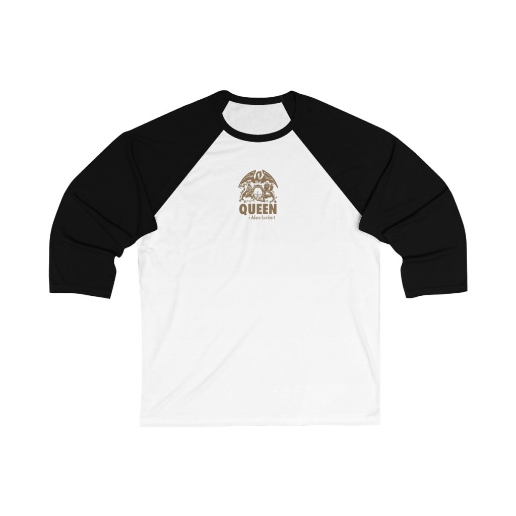 Queen + Adam Lambert Unisex 3/4 Sleeve Baseball Tee