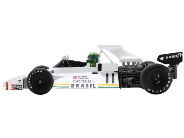 Brabham BT42 #11 Wilson Fittipaldi Formula One F1 Monaco GP (1973) with Acrylic Display Case 1/18 Model Car by Spark