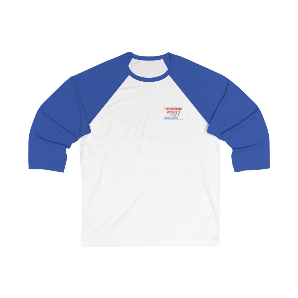 Louis Armstrong Unisex 3/4 Sleeve Baseball Tee