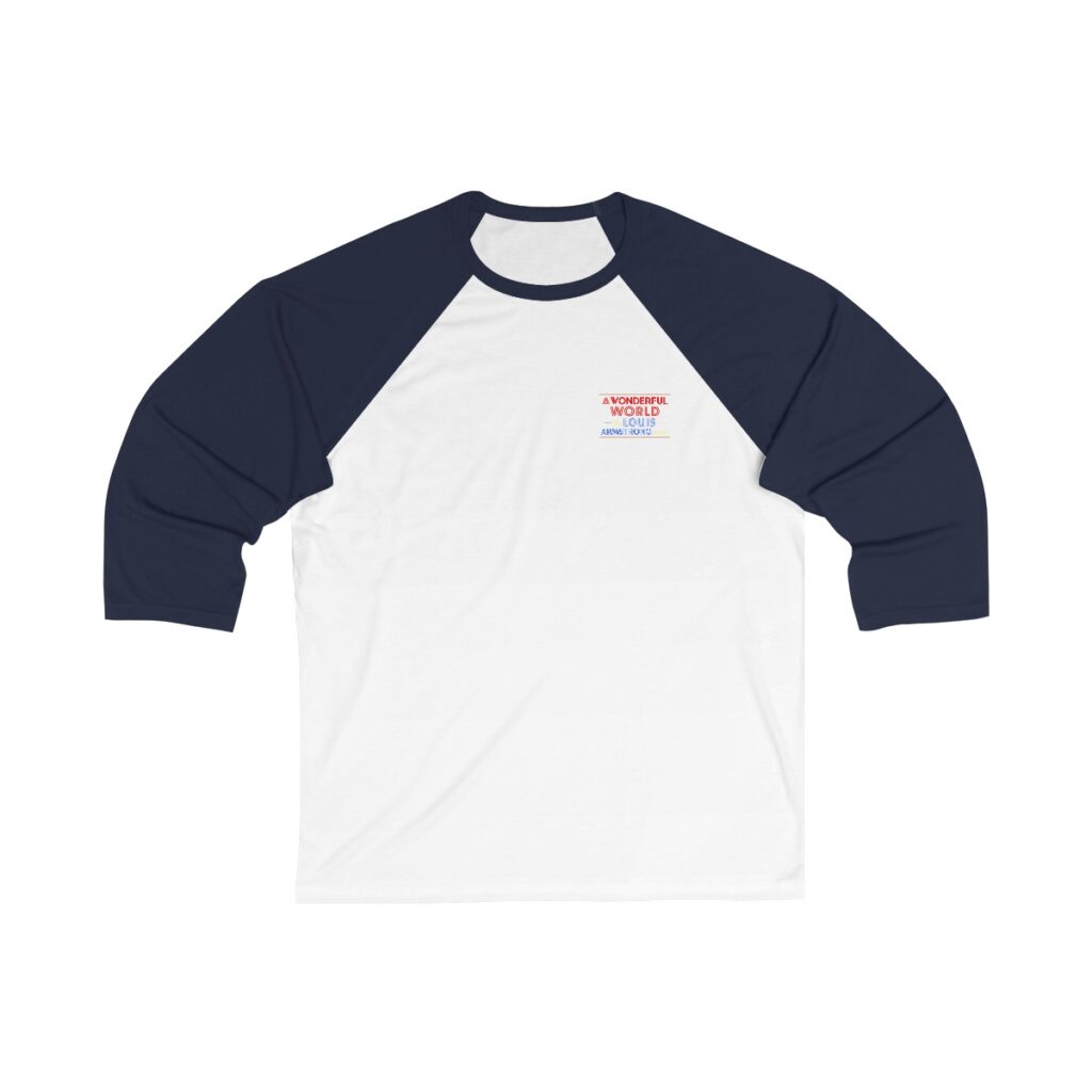 Louis Armstrong Unisex 3/4 Sleeve Baseball Tee - Image 2