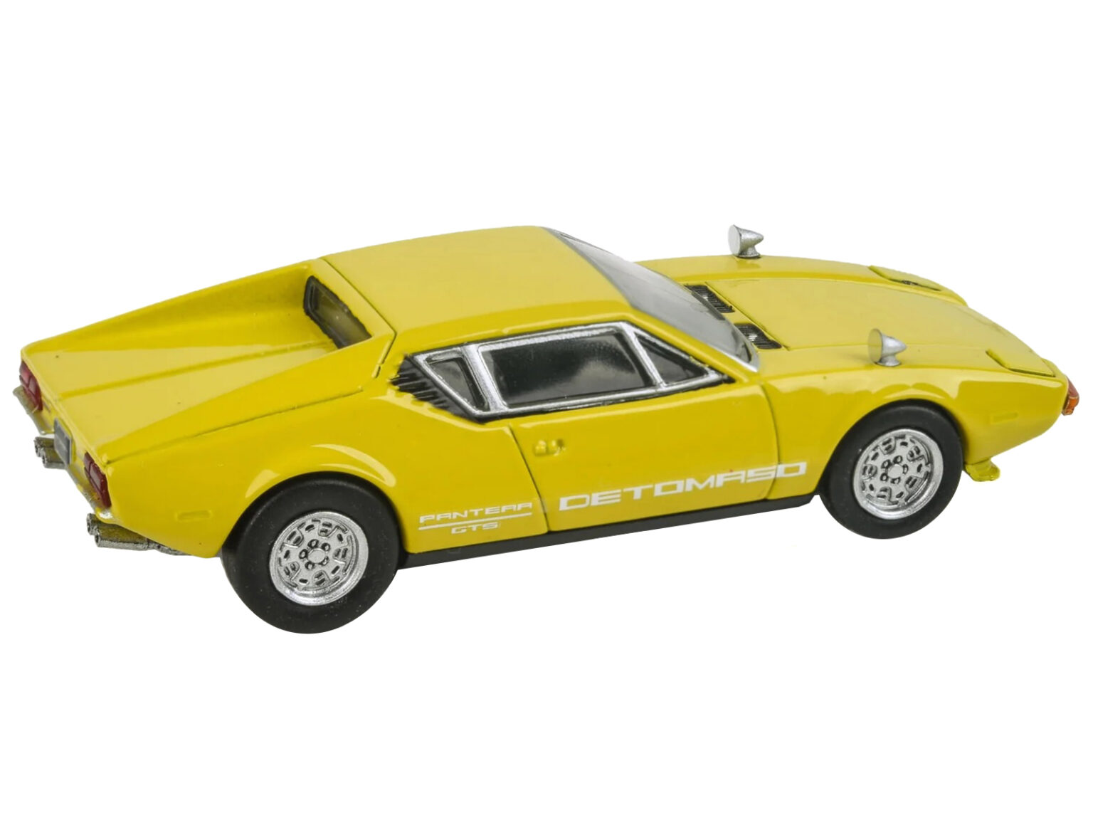 1972 De Tomaso Pantera Yellow 1/64 Diecast Model Car Paragon Models PA-55642.