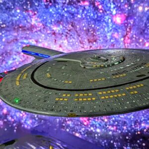 Skill 2 Model Kit U.S.S. Enterprise NCC-1701-D Space Ship "Star Trek: The Next Generation" (1987) TV Series 1/2500 Scale Model by AMT