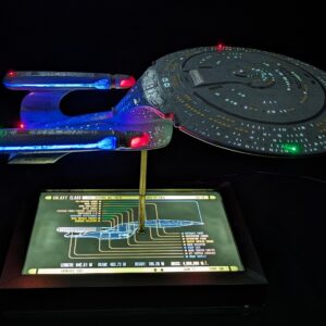 Skill 2 Model Kit U.S.S. Enterprise NCC-1701 Spaceship "Star Trek" (1966) TV Series 1/1000 Scale Model by Polar Lights