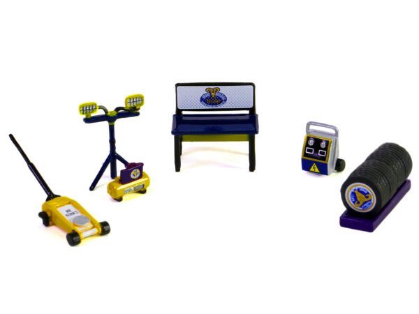 Mr. Norm's Grand Spaulding 6 piece Shop Tools Set Shop Tool Accessories Series 6 1/64 Models by Greenlight