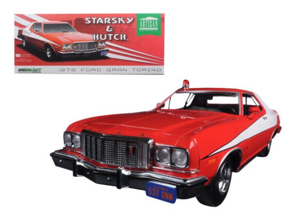 1976 Ford Gran Torino Starsky and Hutch (TV Series 1975-79) 1/18 Diecast Model Car by Greenlight