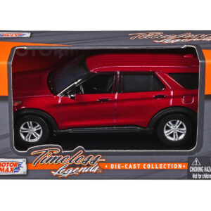 2023 Ford Explorer Red Metallic Timeless Legends Series 1/43 Diecast Model Car by Motormax