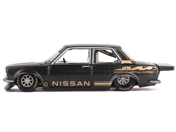 Datsun 510 Pro Street V1 Full Carbon "Nissan" (Designed by Jun Imai) "Kaido House" Special 1/64 Diecast Model Car by True Scale Miniatures