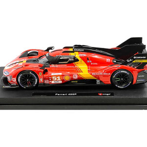 Ferrari 499P #51 James Calado - Antonio Giovinazzi - Alessandro Pier Guidi "Ferrari AF Corse" Winner "24 Hours of Le Mans" (2023) "Racing" Series 1/18 Diecast Model Car by Bburago