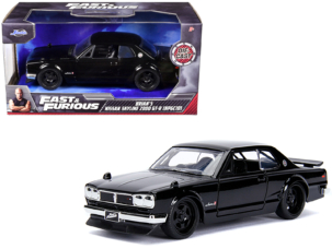 Brian's Nissan Skyline 2000 GT-R (KPGC10) Black Fast & Furious Movie 1/32 Diecast Model Car by Jada