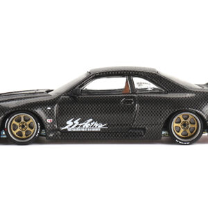 Nissan Skyline GT-R (R33) "Active Carbon R" RHD (Right Hand Drive) Carbon Black (Designed by Jun Imai) "Kaido House" Special 1/64 Diecast Model Car by True Scale Miniatures