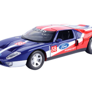 Ford GT Concept #58 Blue and Red with White Stripes "GT Racing" Series 1/24 Diecast Model Car by Motormax