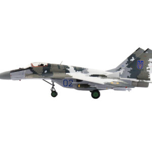 Mikoyan MiG-29 Fulcrum-C Fighter Aircraft "Blue #02" (2022) Ukrainian Air Force "Air Power Series" 1/72 Diecast Model by Hobby Master
