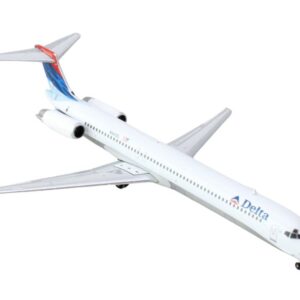 McDonnell Douglas MD-88 Commercial Aircraft "Delta Air Lines" (N941DL) White with Red and Blue Tail 1/400 Diecast Model Airplane by GeminiJets