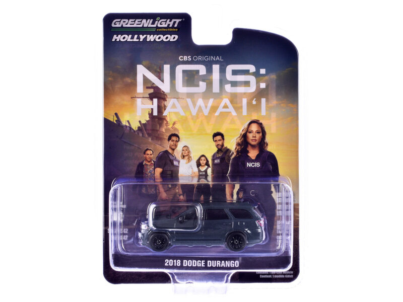 2018 Dodge Durango GT Blacktop Dark Blue Metallic "NCIS: Hawaii" (2021-Current) TV Series "Hollywood Series" Release 42 1/64 Diecast Model Car by Greenlight - Image 4
