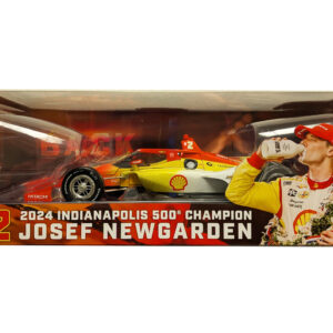 Dallara IndyCar #2 Josef Newgarden "Shell Oil" Team Penske "2024 Indianapolis 500 Champion" (Raced Version) "NTT IndyCar Series" (2024) 1/18 Diecast Model Car by Greenlight
