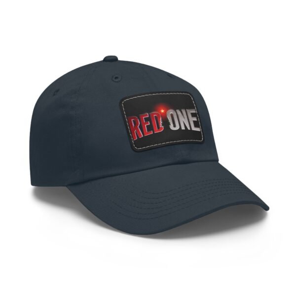 Red One Dad Hat with Leather Patch - Image 58