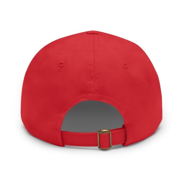 Red One Dad Hat with Leather Patch - Image 87