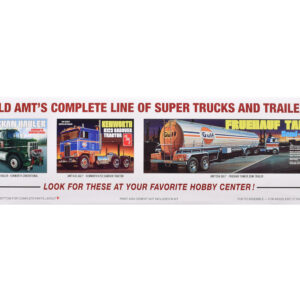 Skill 3 Model Kit Kenworth Aerodyne Cabover Truck Tractor 1/25 Scale Model by AMT