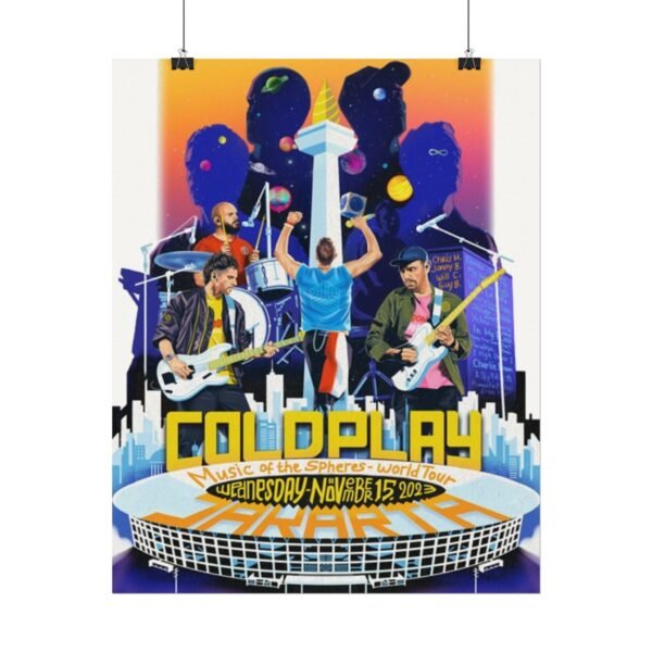 Coldplay Textured Watercolor Matte Posters - Image 2