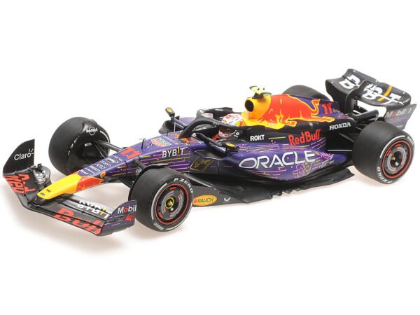 Red Bull Racing RB19 #11 Sergio Perez "Oracle" 3rd Place F1 Formula One "Las Vegas GP" (2023) with Driver Limited Edition to 114 pieces Worldwide 1/18 Diecast Model Car by Minichamps