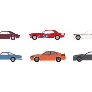 "GreenLight Muscle" Set of 6 pieces Series 29 1/64 Diecast Model Cars by Greenlight