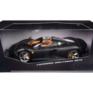 Ferrari Daytona SP3 Carbon Fiber "Carbon Series - Bburago 50th Anniversary" 1/18 Diecast Model Car by Bburago