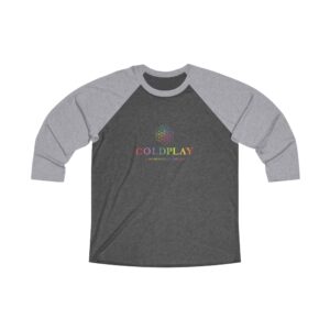 Coldplay Unisex Tri-Blend 3/4 Raglan Tee