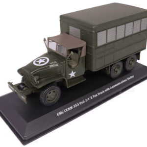 GMC CCKW 353 6x6 2-1/2 Ton Truck with Communications Shelter Olive Drab "United States Army" 1/43 Diecast Model by Militaria Die Cast