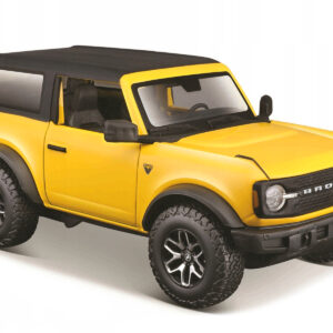 2021 Ford Bronco Badlands Yellow with Black Top "Special Edition" 1/24 Diecast Model Car by Maisto