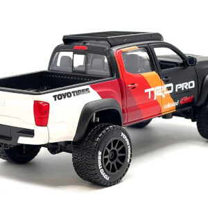 2023 Toyota Tacoma TRD PRO Off Road Pickup Truck Matt Black with Graphics and Roofrack "Maisto Design" Series 1/27 Diecast Model Car by Maisto
