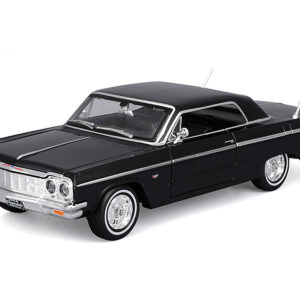 1964 Chevrolet Impala SS Black "Special Edition" Series 1/26 Diecast Model Car by Maisto