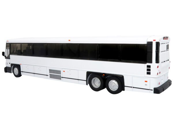 MCI D4500CT Commuter Coach Bus Blank White "The Bus & Motorcoach Collection" Limited Edition to 504 pieces Worldwide 1/50 Plastic Model by Iconic Replicas