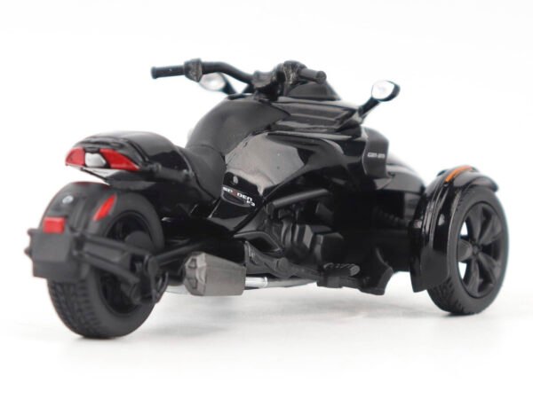 Can-Am Spyder F3 3-Wheel Motorcycle Steel Black Metallic 1/32 Diecast Model by BRP Models