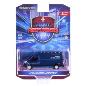 2020 Ford Transit LWB High Roof Van "Bellingham Police Crisis Negotiation Team Bellingham Washington" Dark Blue "First Responders" Series 2 1/64 Diecast Model Car by Greenlight